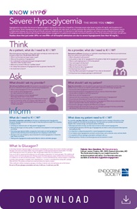 Infographic on understanding severe hypoglycemia.